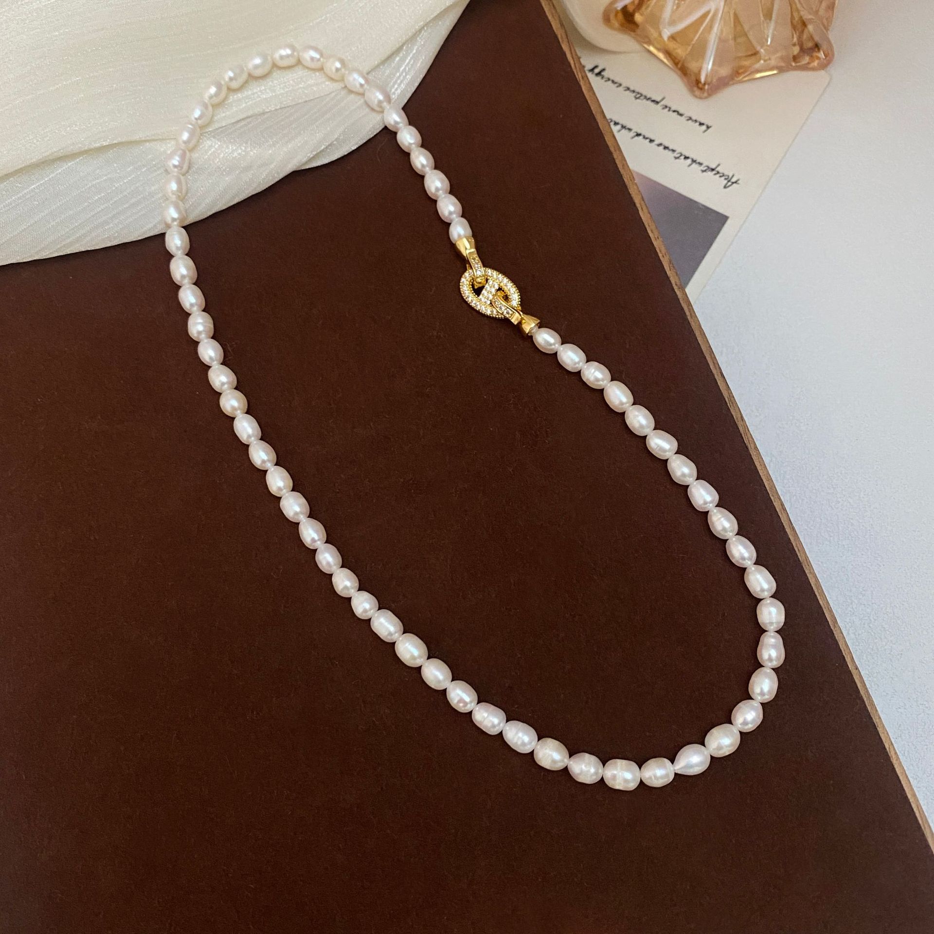Hohe Qualität Trendy Shiny Kri – Pearl Trim Chain Bewertung und Preis