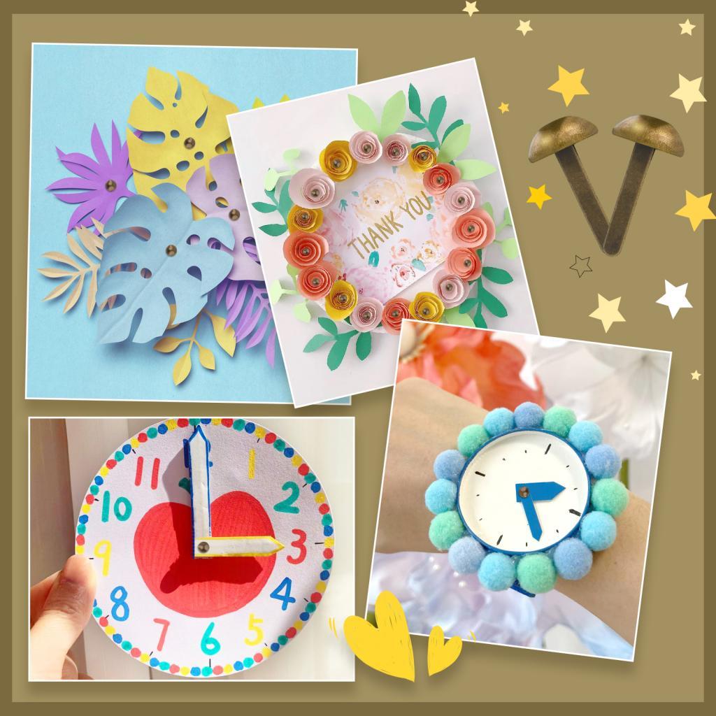 Metall-Dekoklammern in Silberf – Embellishments For Scrapbooking Bewertung und Preis