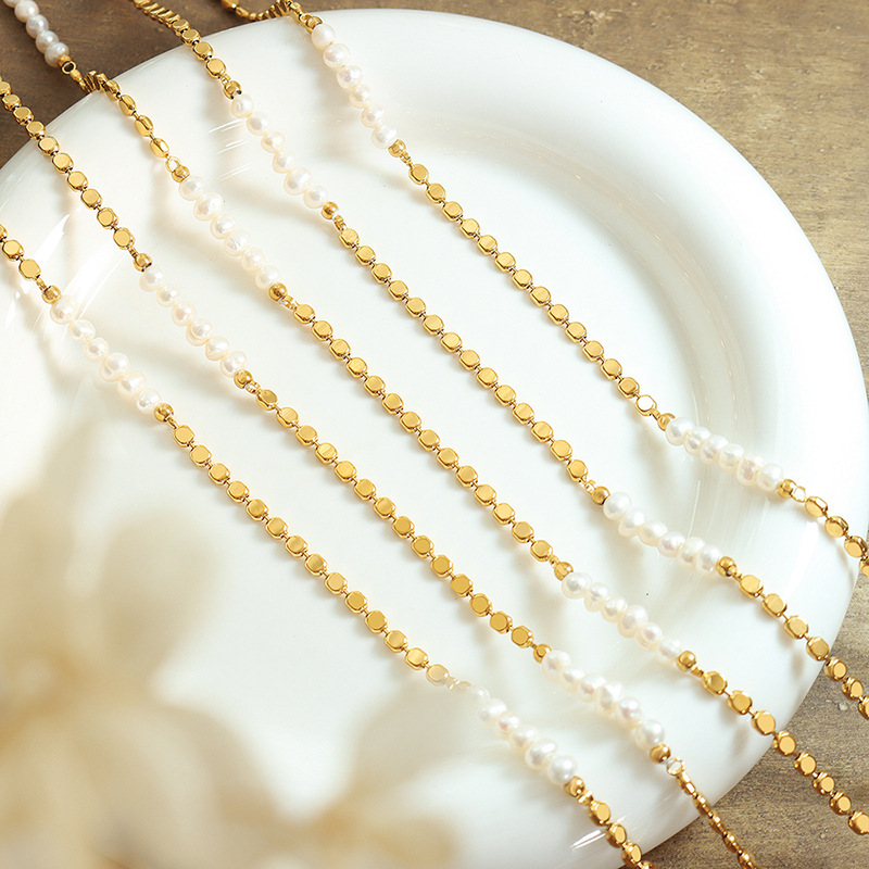 Heißer Verkauf Trendy Flache G – Pearl Trim Chain Bewertung und Preis