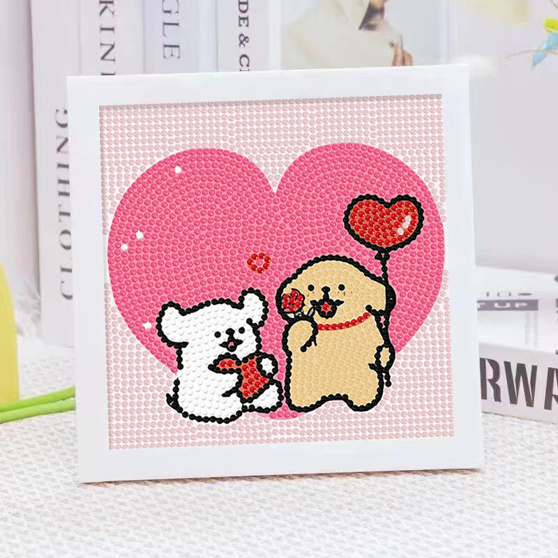 Cartoon-Linienhund Kristall-Di – Embroidery Embellishments Bewertung und Preis