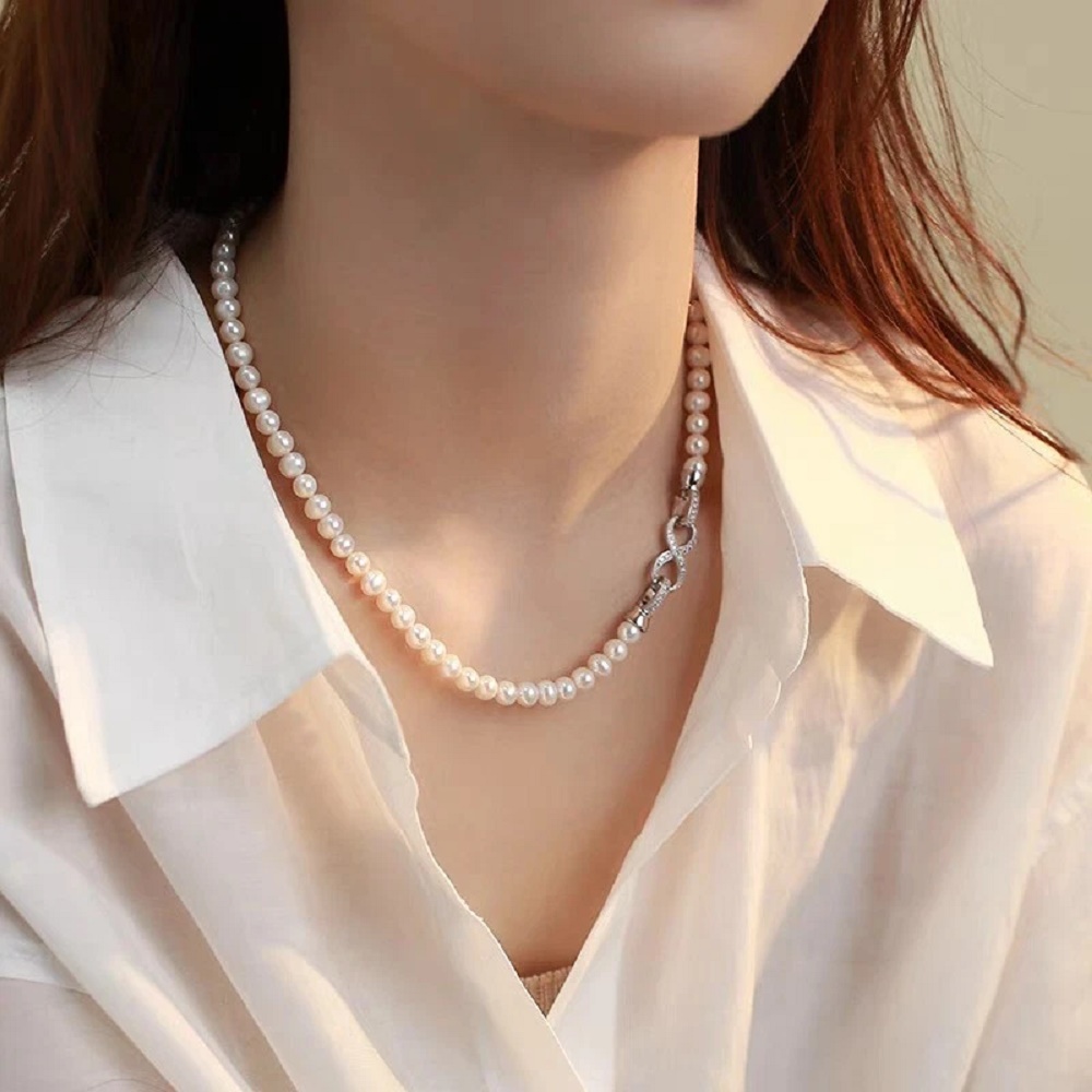 Natürliche Perlenkette Akoya A – Pearl Trim Chain Bewertung und Preis
