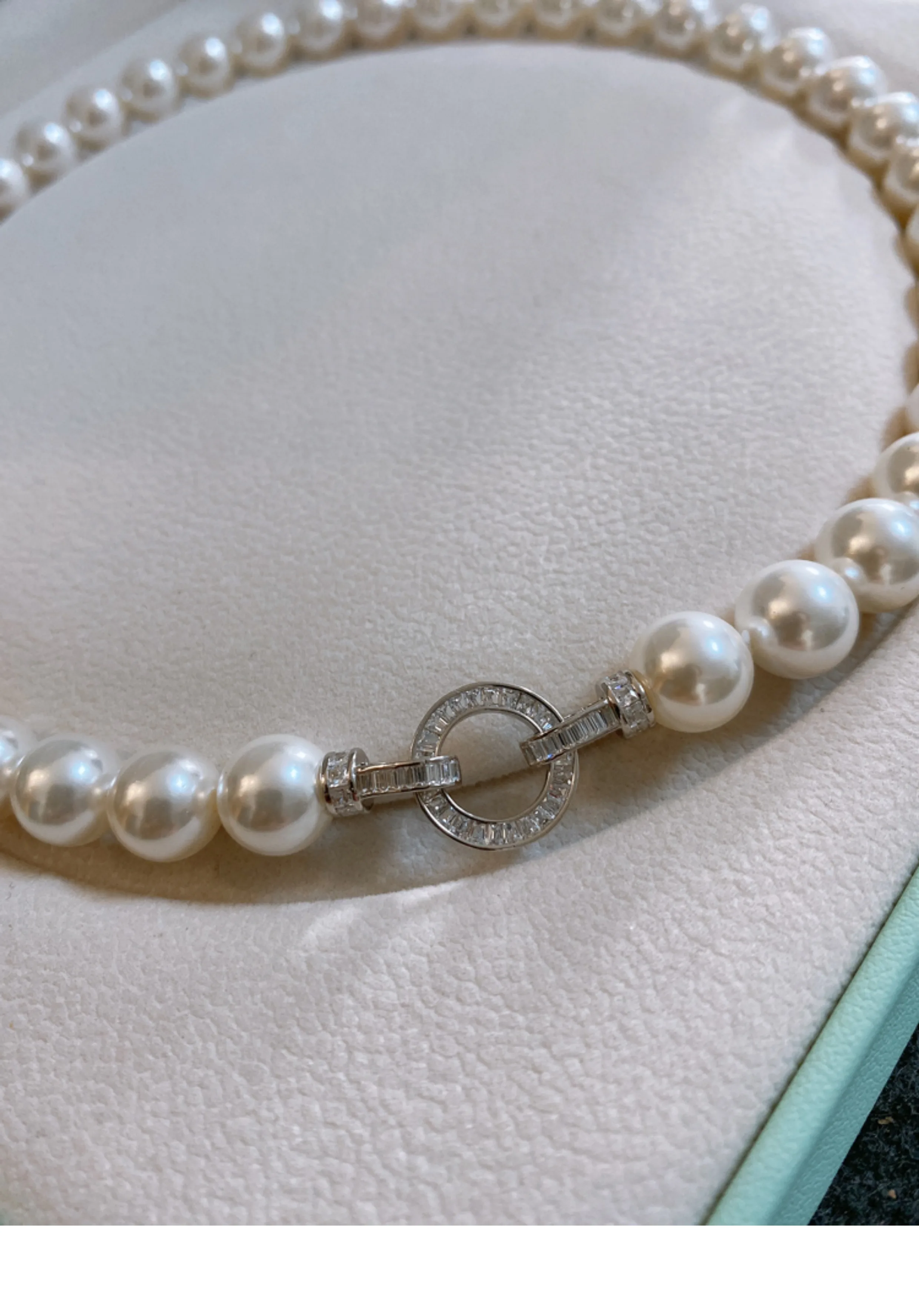 Wunderschöne AAAA++9-10mm 10-1 – Pearl Trim Chain Bewertung und Preis