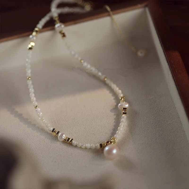 Neue Stil Trendy Natürliche Sü – Pearl Trim Chain Bewertung und Preis