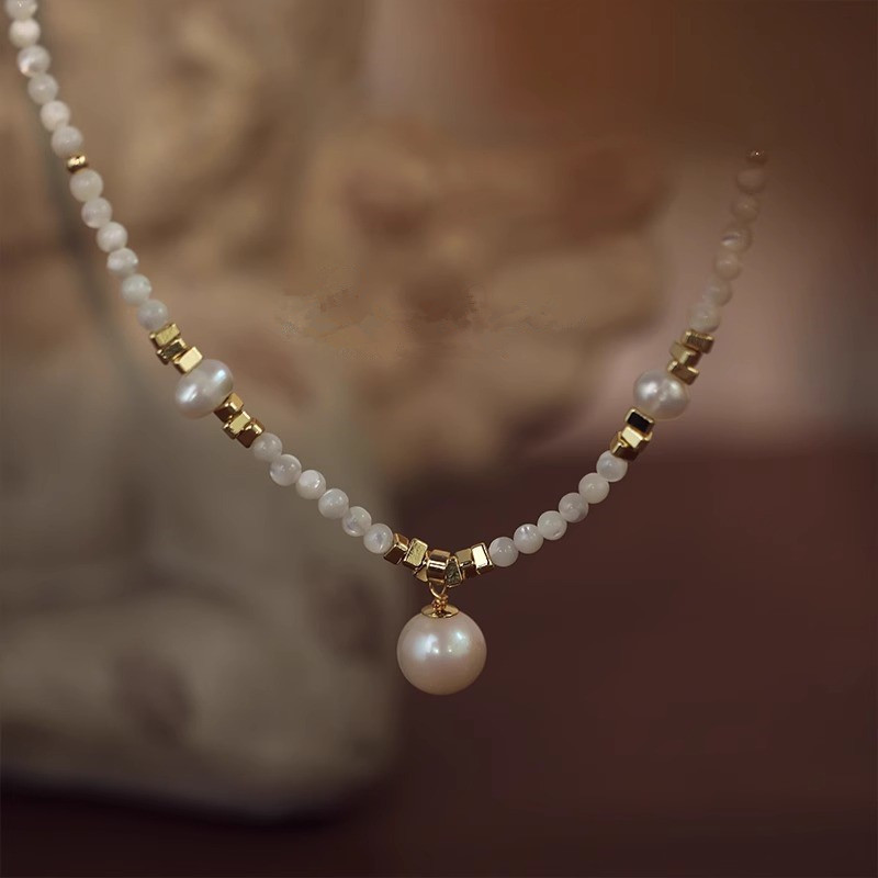 Neue Stil Trendy Natürliche Sü – Pearl Trim Chain Bewertung und Preis